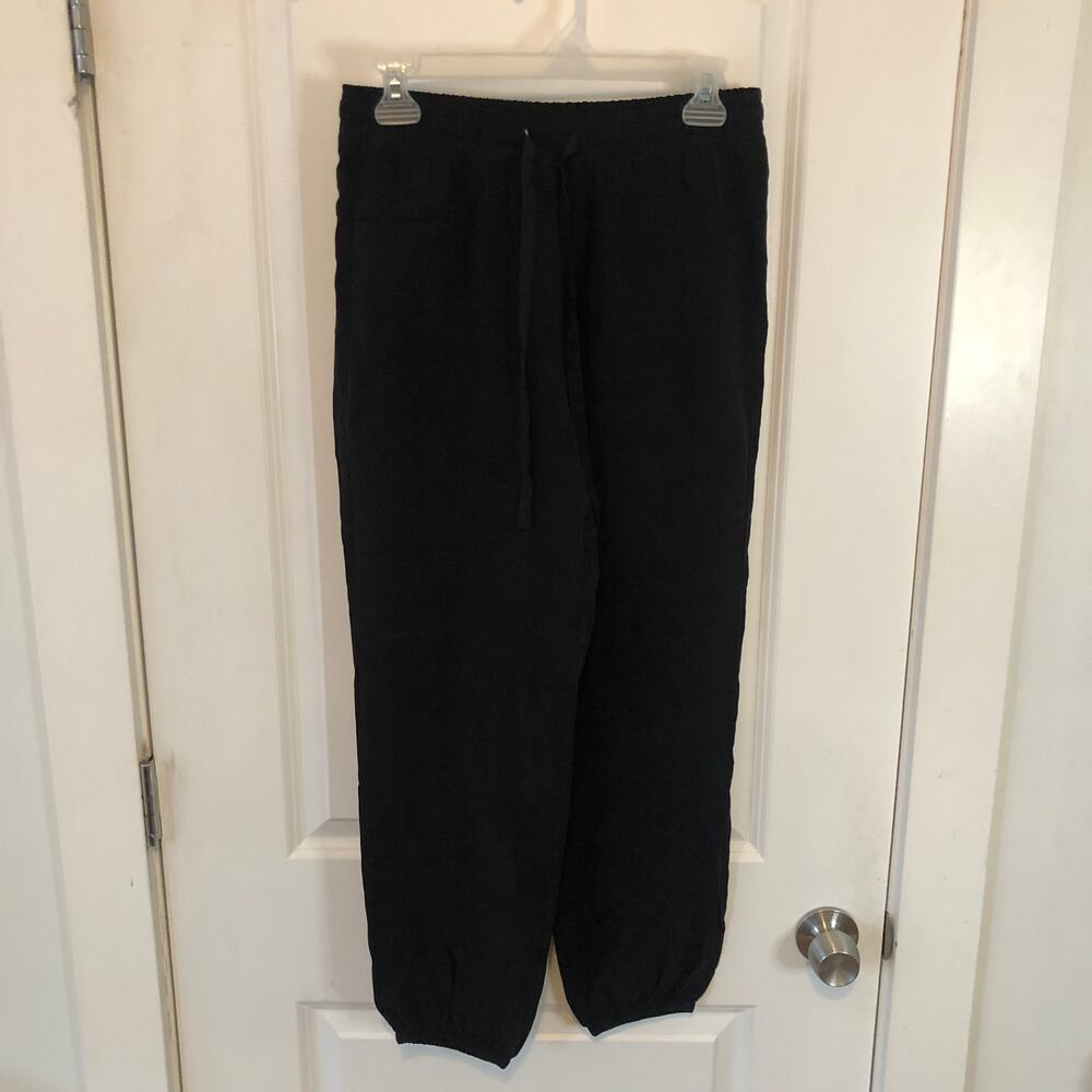 Nation LTD Women's Sweatpants Del Rey Jogger Black XS $230 Cupro Cotton